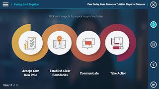 Peer Today, Boss Tomorrow™ Action Steps for Success