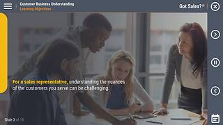Got <mark>Sales</mark>?™ Customer Business Understanding
