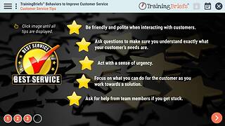 TrainingBriefs® Behaviors to Improve <mark>Customer Service</mark>